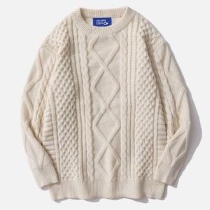 NWT Aelfric Eden Solid Cable Knit Sweater